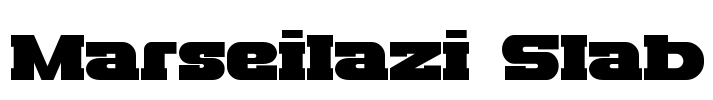Marseilazi Slab Font Image