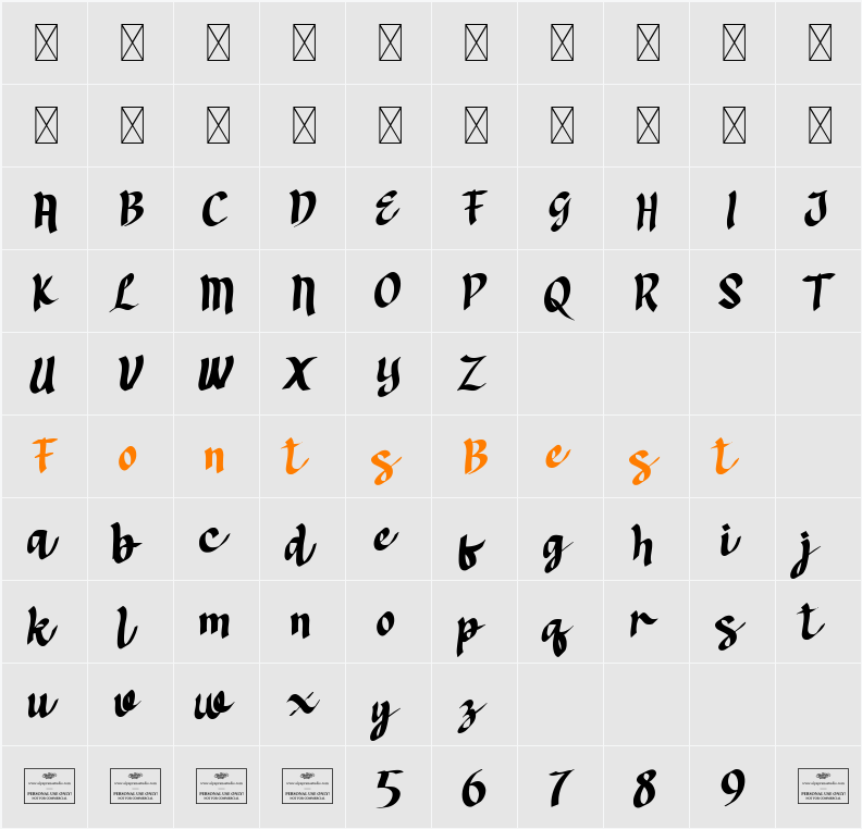 Omnivore Free Character Map