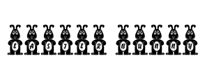 Easter Bunny Font Image