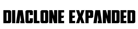 DiaClone Expanded Font Image