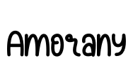 Amorany Font Image