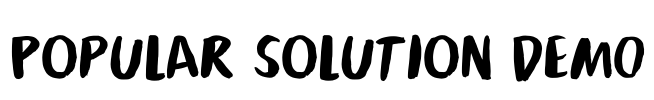 Popular Solution DEMO Font Image