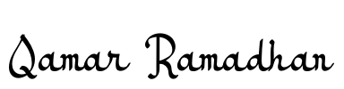 Qamar Ramadhan Font Image