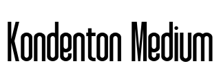 Kondenton Medium Font Image