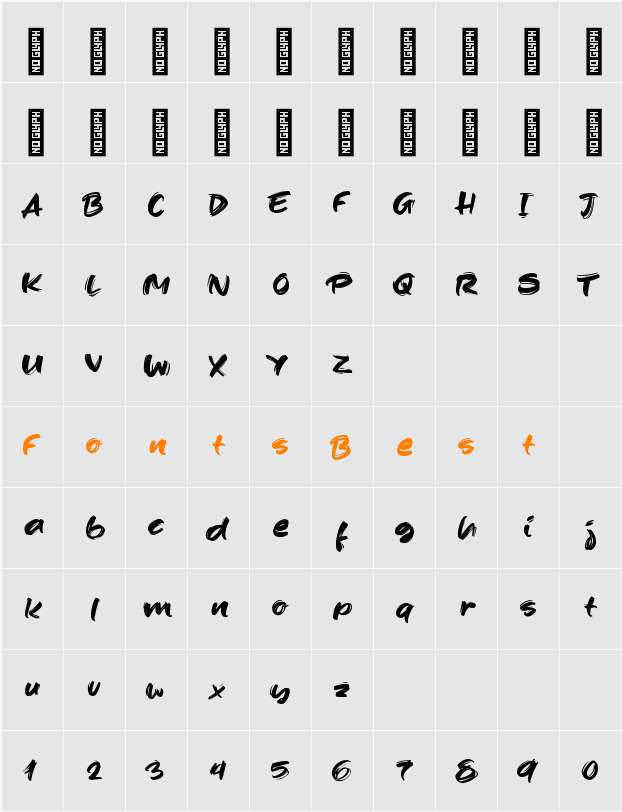 And so Hello Character Map