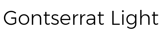 Gontserrat Light Font Image