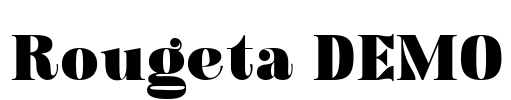 Rougeta DEMO Font Image