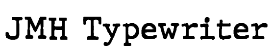 JMH Typewriter Font Image
