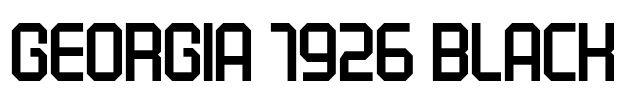 Georgia 1926 Black Font Image