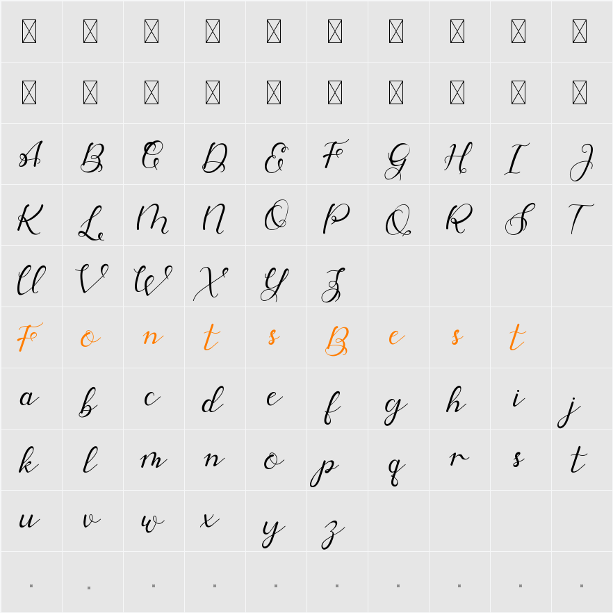 Almahyra Character Map