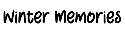 Winter Memories Font Image