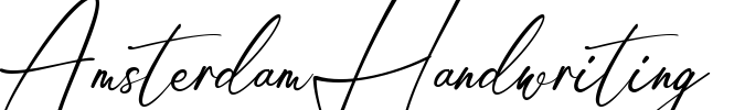 Amsterdam Handwriting Font Image