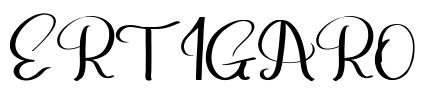 ERTIGARO Font Image