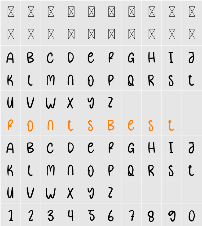 Small Child Character Map