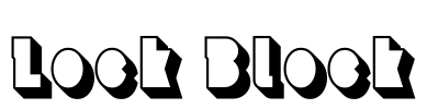 Lock Block Font Image