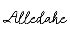 Alledahe Font Image