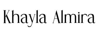 Khayla Almira Font Image