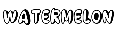 Watermelon Font Image