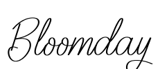 Bloomday Font Image
