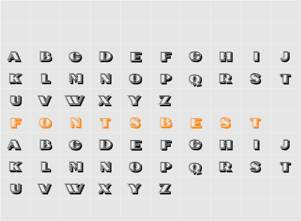 Fill The Round Character Map
