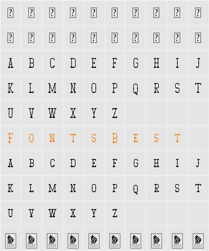 Volemik Character Map