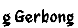 g Gerbong Font Image