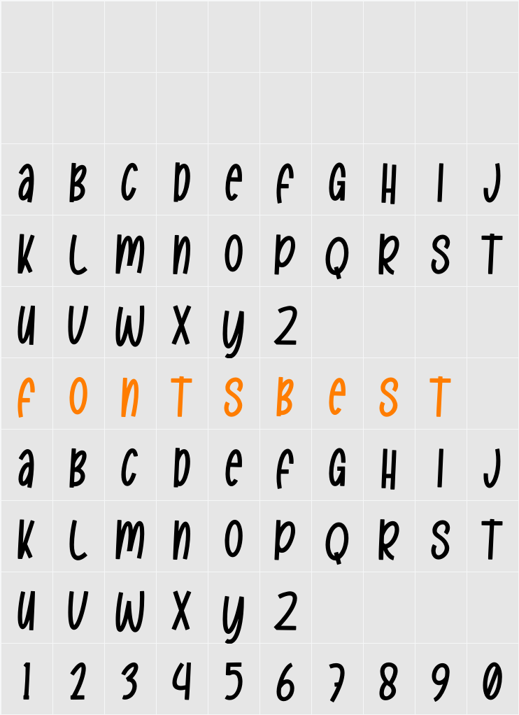 Kabhedo Character Map