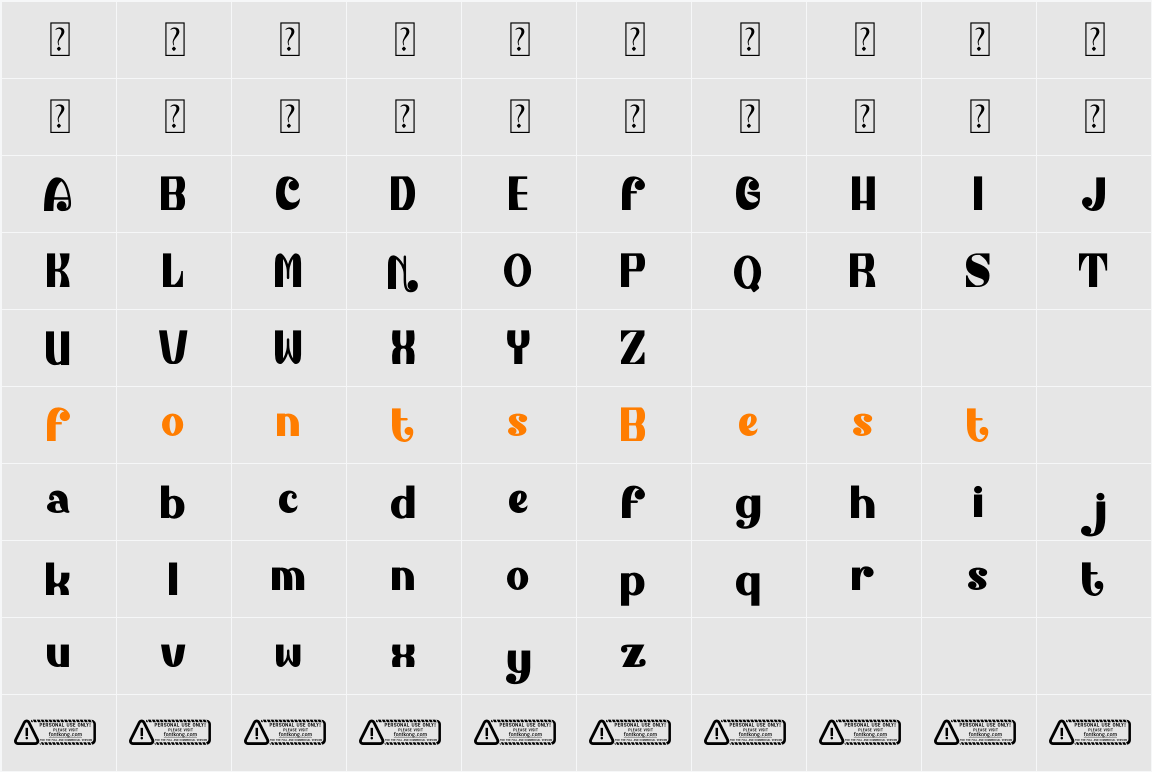 Garnella Character Map
