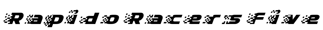 Rapido Racers Five Font Image