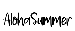 AlohaSummer Font Image