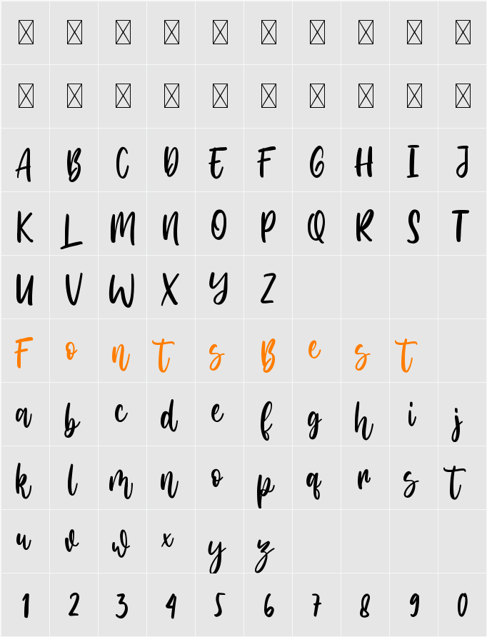 Amerta Wilson Character Map