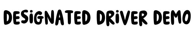 Designated Driver DEMO Font Image