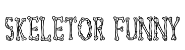 Skeletor Funny Font Image
