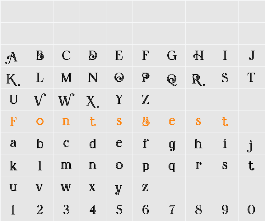 Amadeust Inline Character Map