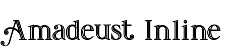 Amadeust Inline Font Image