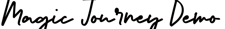 Magic Journey Demo Font Image