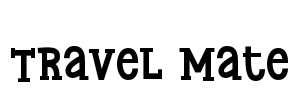 Travel Mate Font Image