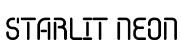 Starlit Neon Font Image
