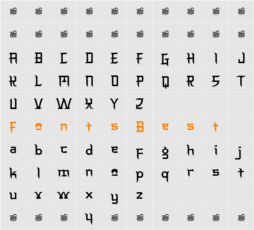 Kimyonja Trial Character Map