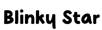 Blinky Star Font Image