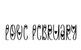 Love February Font Image
