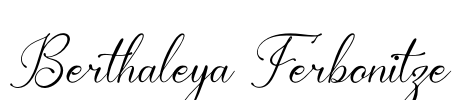 Berthaleya Ferbonitze Font Image