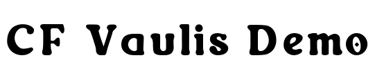 CF Vaulis Demo Font Image