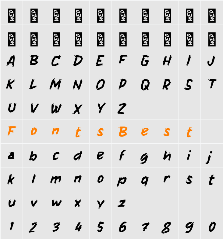 h Hamburan Character Map