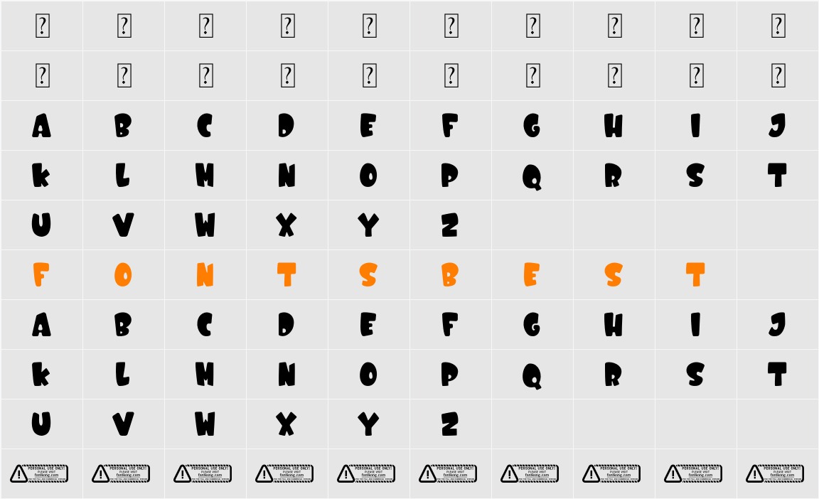 Play Factory PERSONAL USE ONLY! Character Map