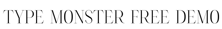 Type Monster Free Demo Font Image