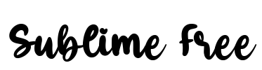 Sublime Free Font Image