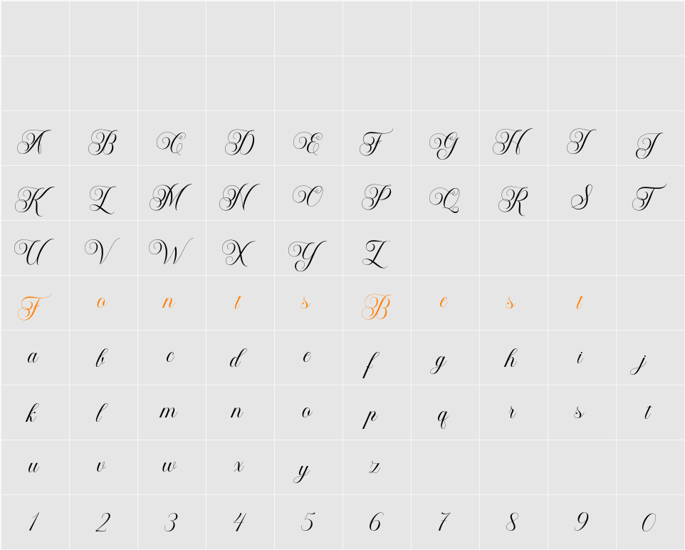 Bailenson Character Map
