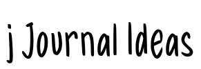 j Journal Ideas Font Image