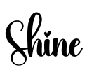 Shine Font Image